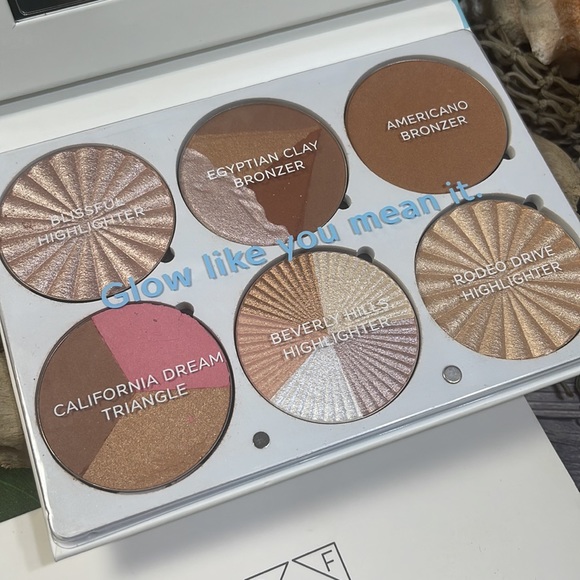 Ofra On The Glow Highlighter Bronzer Summer Glow Face Palette Makeup Cosmetics - Picture 8 of 13